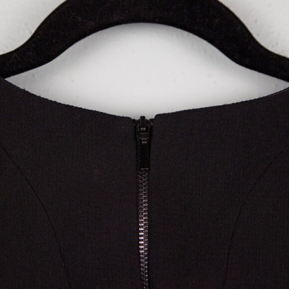 Trina Turk black abstract print sheath dress-10 - Picture 4 of 5